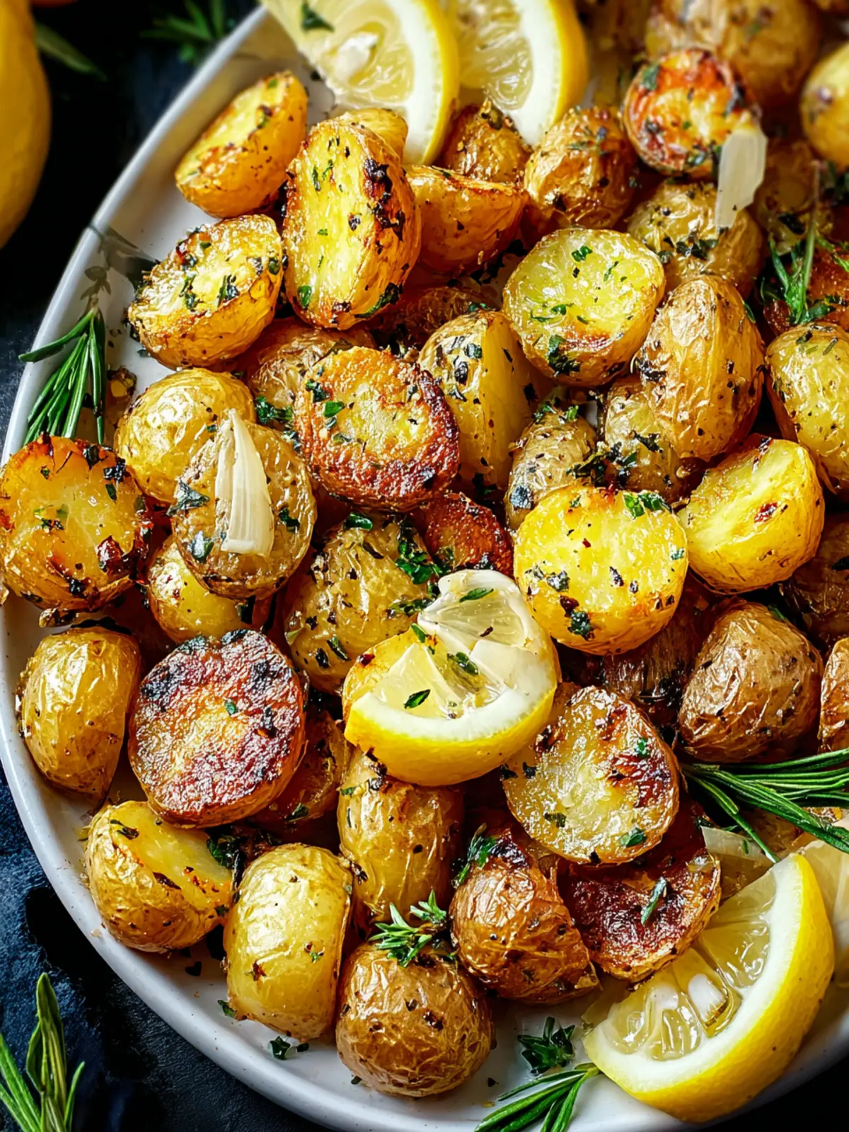 Zesty Lemon Roasted Potatoes – A Perfect Side Dish Delight First Image