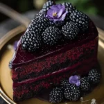 Decadent Blackberry Velvet Gothic Cake: A Dark Dessert Dream First Image