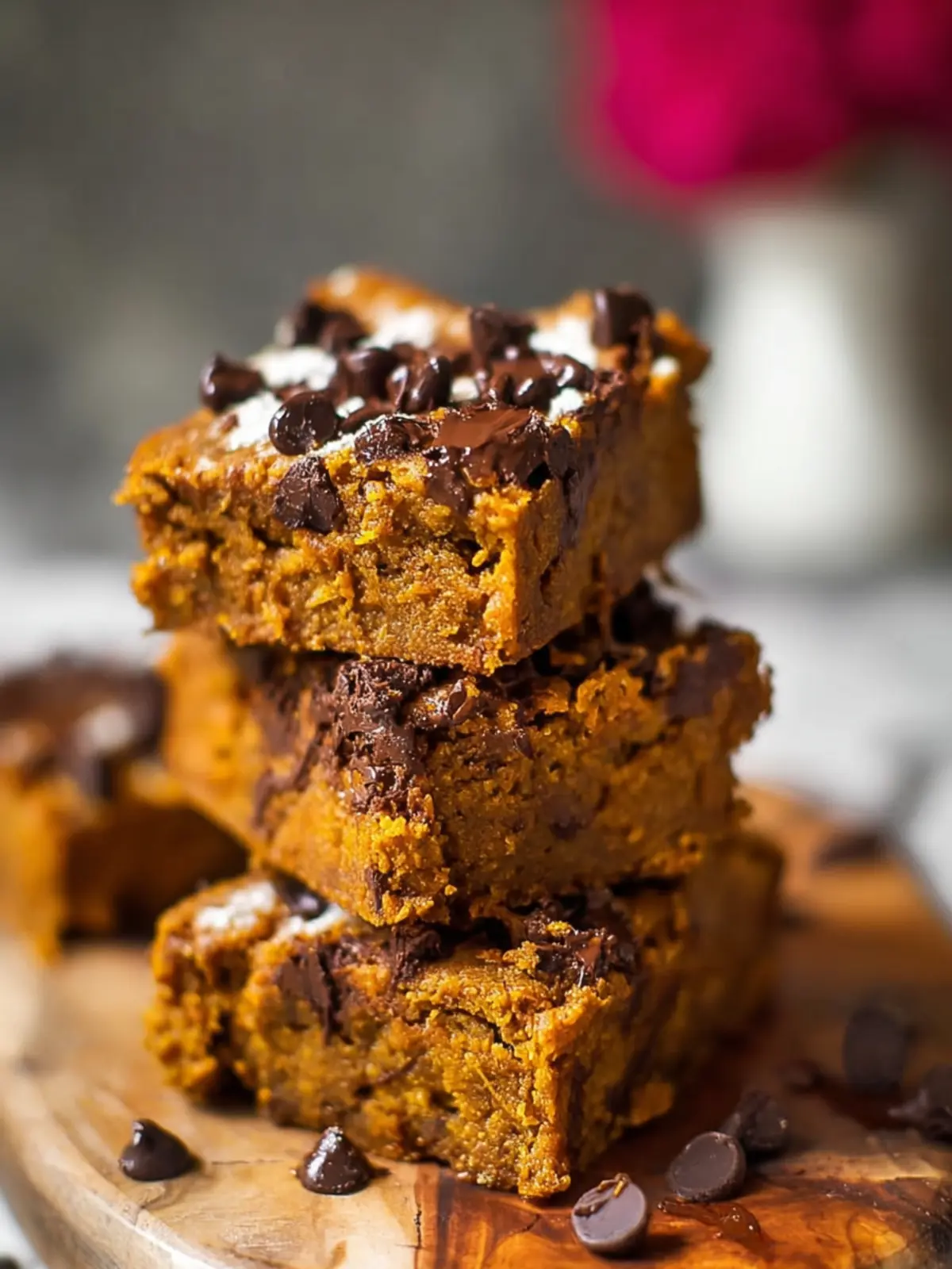 Pumpkin Chickpea Blondies (Vegan + Gluten free) First Image