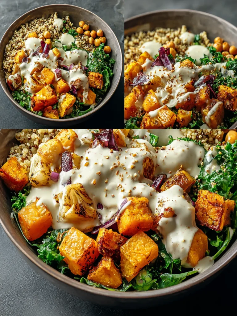 Elevate Your Lunch: Nourish Bowl Recipe with Tahini Dressing First Image