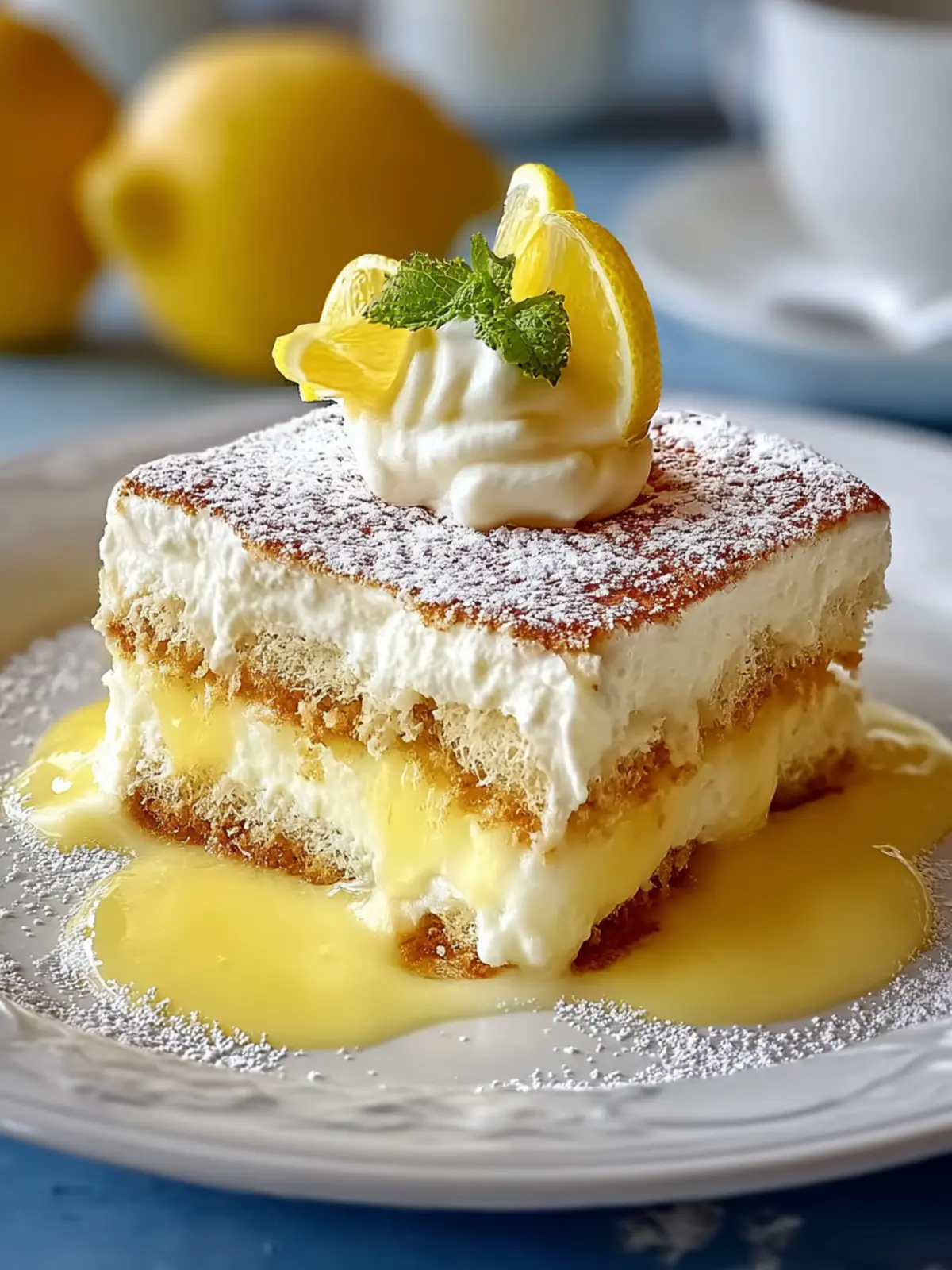 Delightful Lemon Limoncello Italian Tiramisu Recipe First Image
