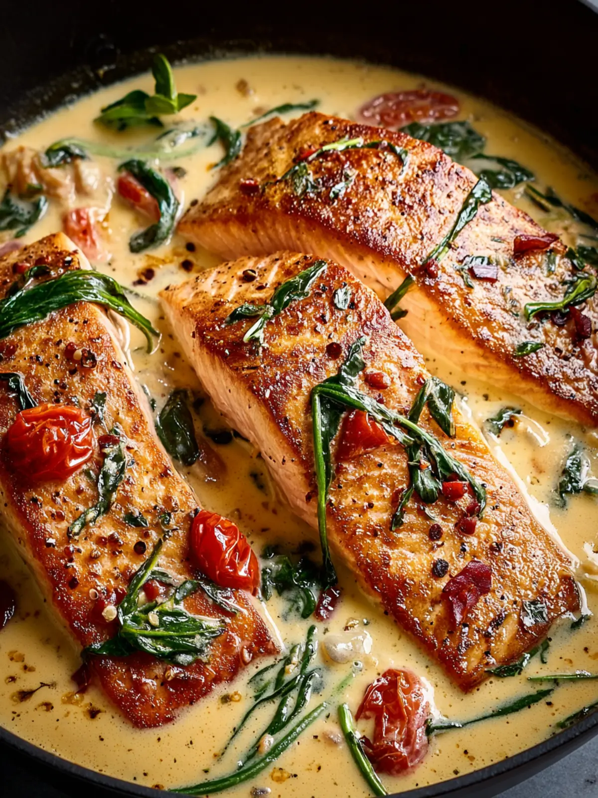 Irresistible Creamy Tuscan Salmon Recipe You’ll Love First Image