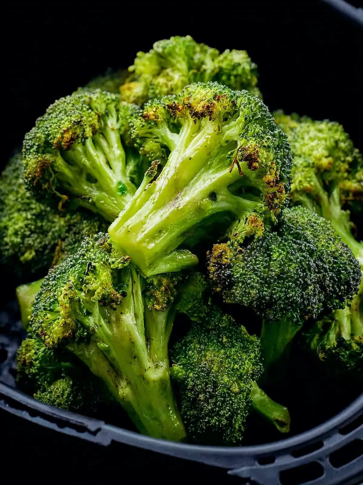 High Protein Air Fryer Broccoli First Image