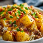 Slow Cooker Cowboy Potato Casserole First Image