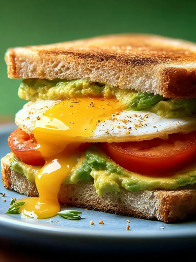 Delicious Avocado Breakfast Sandwich Recipe to Energize Mornings First Image