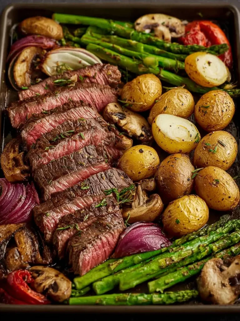 Sheet Pan Steak and Veggies First Image