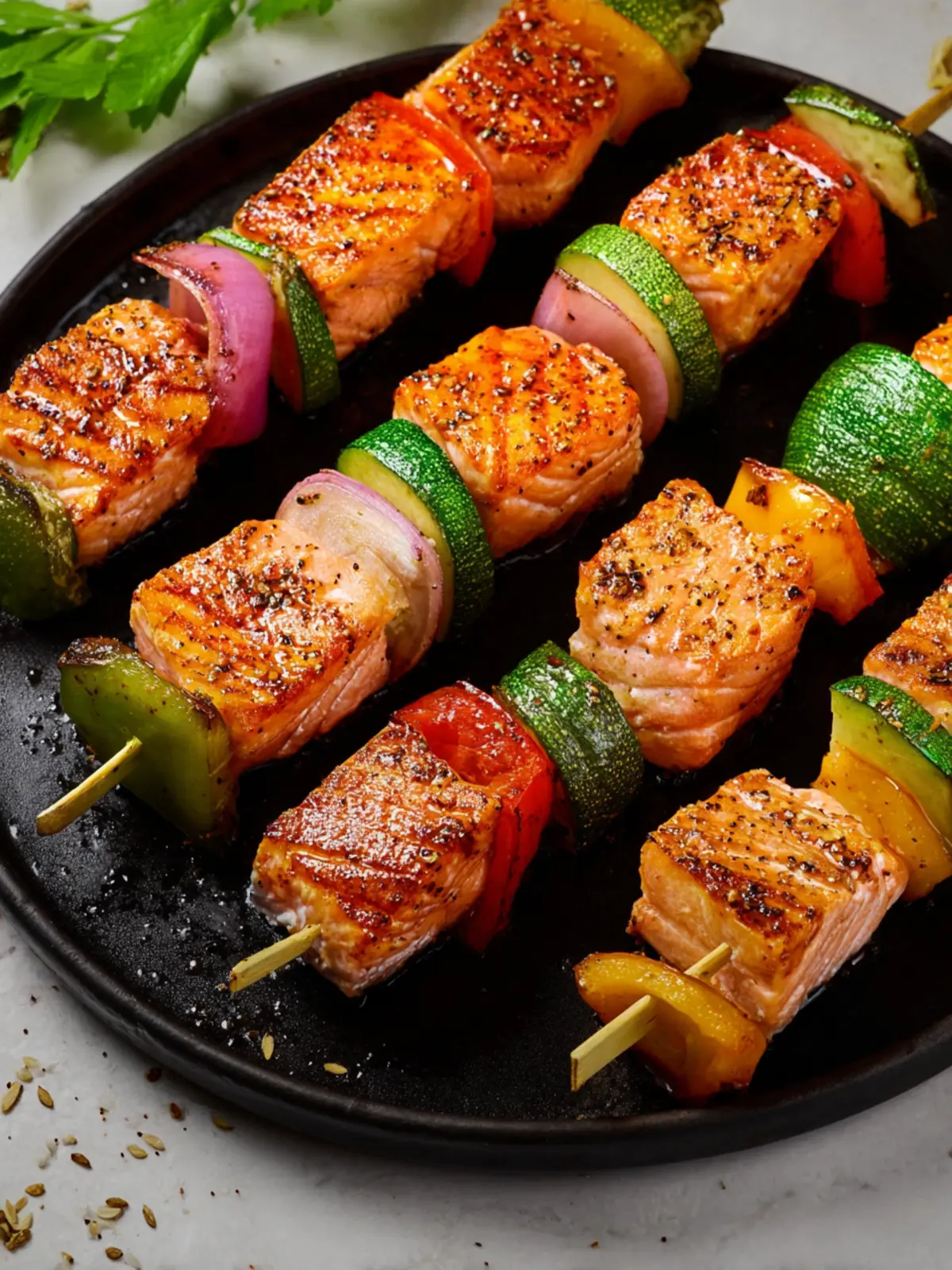 Air Fryer Salmon Skewers Make Fish Night Amazingly Easy First Image