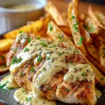 Irresistible Chicken Fillet with Garlic Parmesan Sauce & Fries First Image