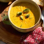 Healthier, High Protein Broccoli Cheddar Soup First Image