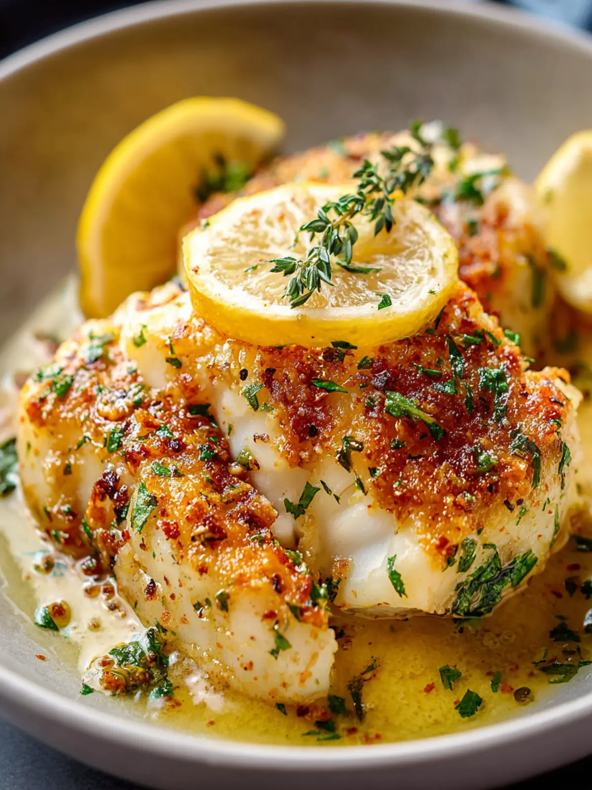 Irresistible Lemon Garlic Butter Baked Cod Recipe First Image