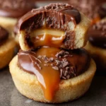 Twix Cookie Cups Easy Homemade Caramel Chocolate Treats First Image