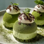 Indulge in Creamy Matcha White Chocolate Mousse Domes First Image