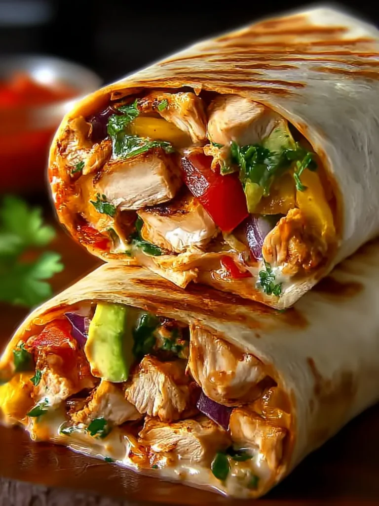 Flavorful Chipotle Ranch Chicken Burrito Recipe Delight First Image