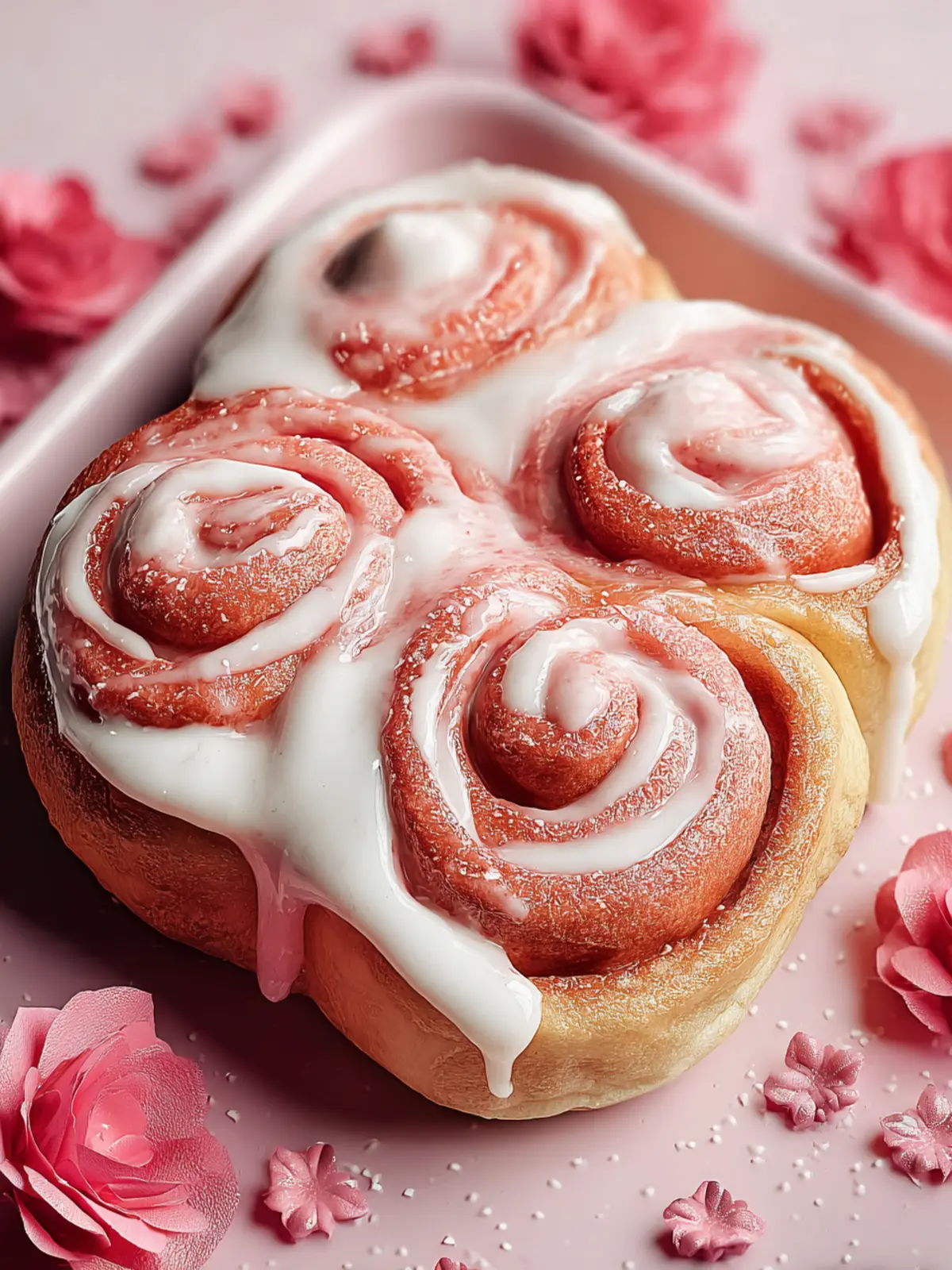 Irresistible Pink Velvet Cinnamon Rolls Recipe to Delight First Image
