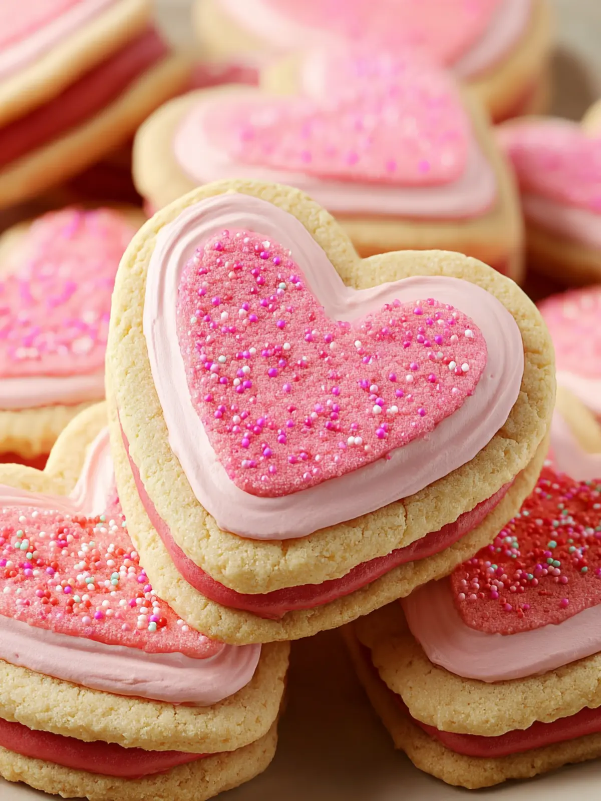 Delightful Valentine Sandwich Cookies for a Sweet Surprise First Image