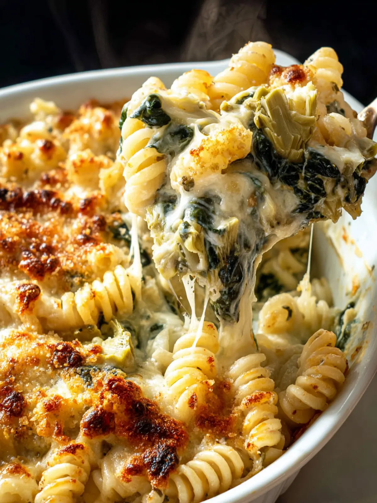 Irresistible Spinach and Artichoke Baked Pasta Recipe First Image