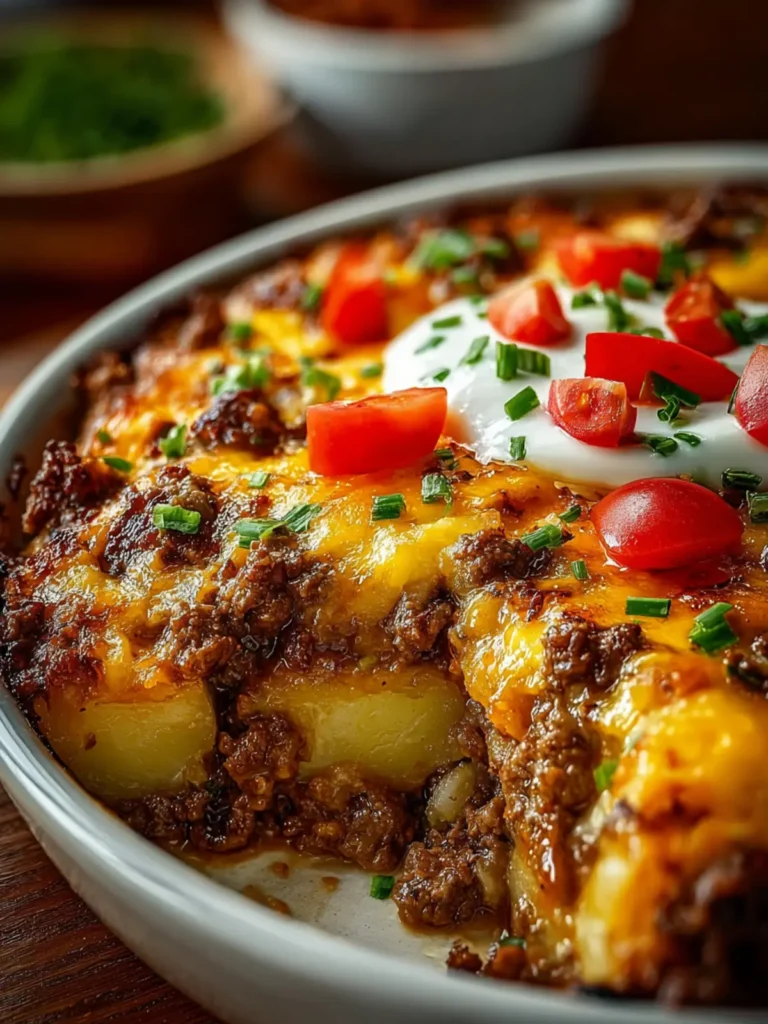 Ground Beef Potato Casserole First Image