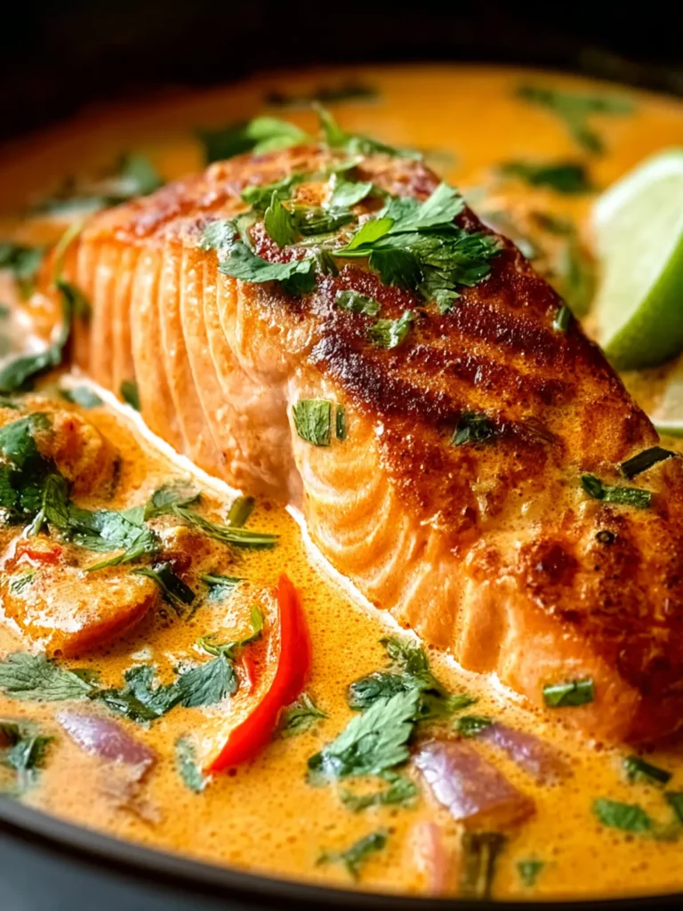 Irresistible Creamy Coconut Salmon Curry Recipe First Image