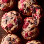 Raspberry Chocolate Chunk Cookies First Image