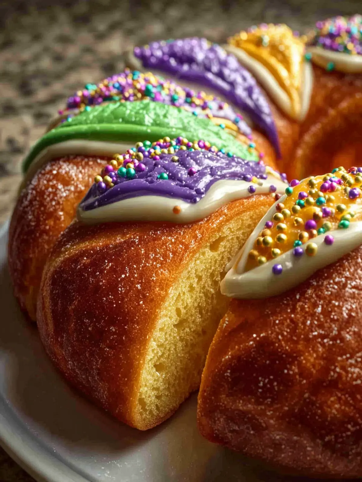 Cream Cheese King Cake Recipe First Image