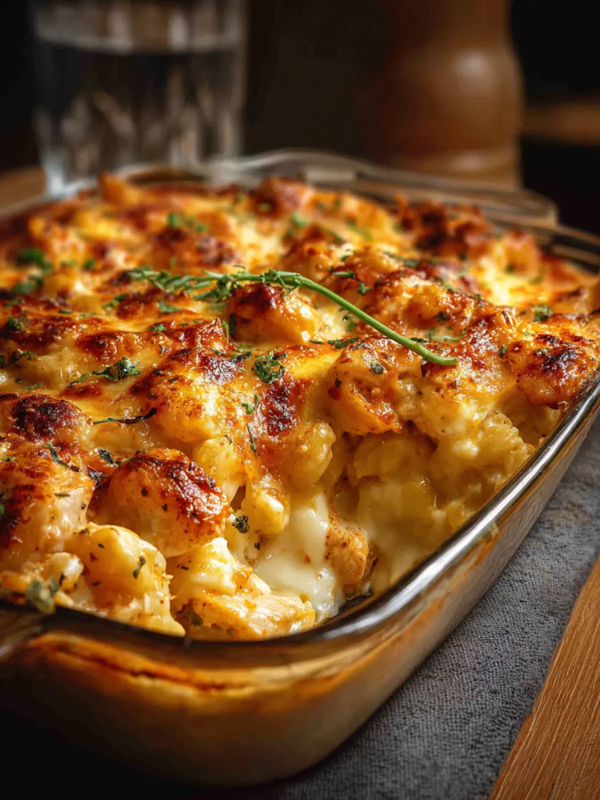 Cheesy Creamy Chicken Casserole Bake Recipe First Image