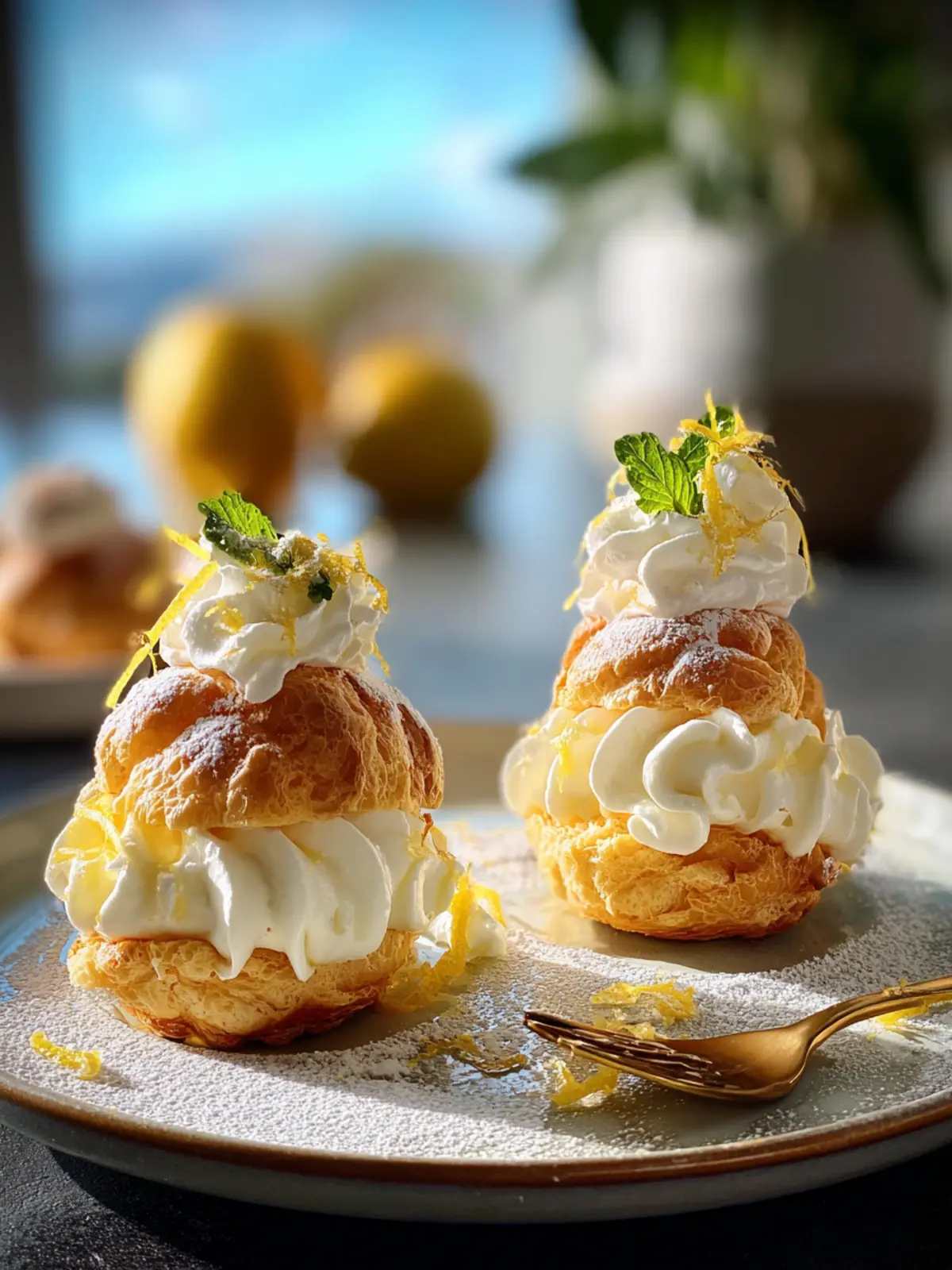 Irresistible Limoncello Mascarpone Profiteroles Recipe First Image