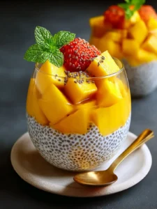Mango Coconut Chia Pudding First Image