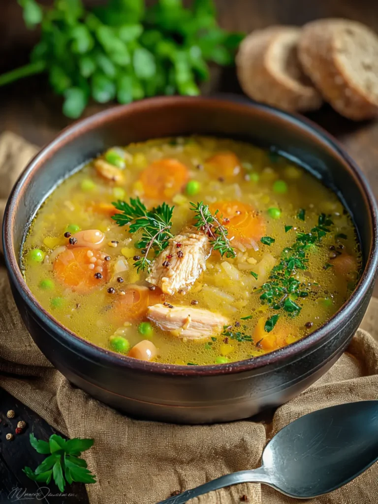 Cozy Chicken Split Pea Soup for Chilly Days (Easy Recipe) First Image
