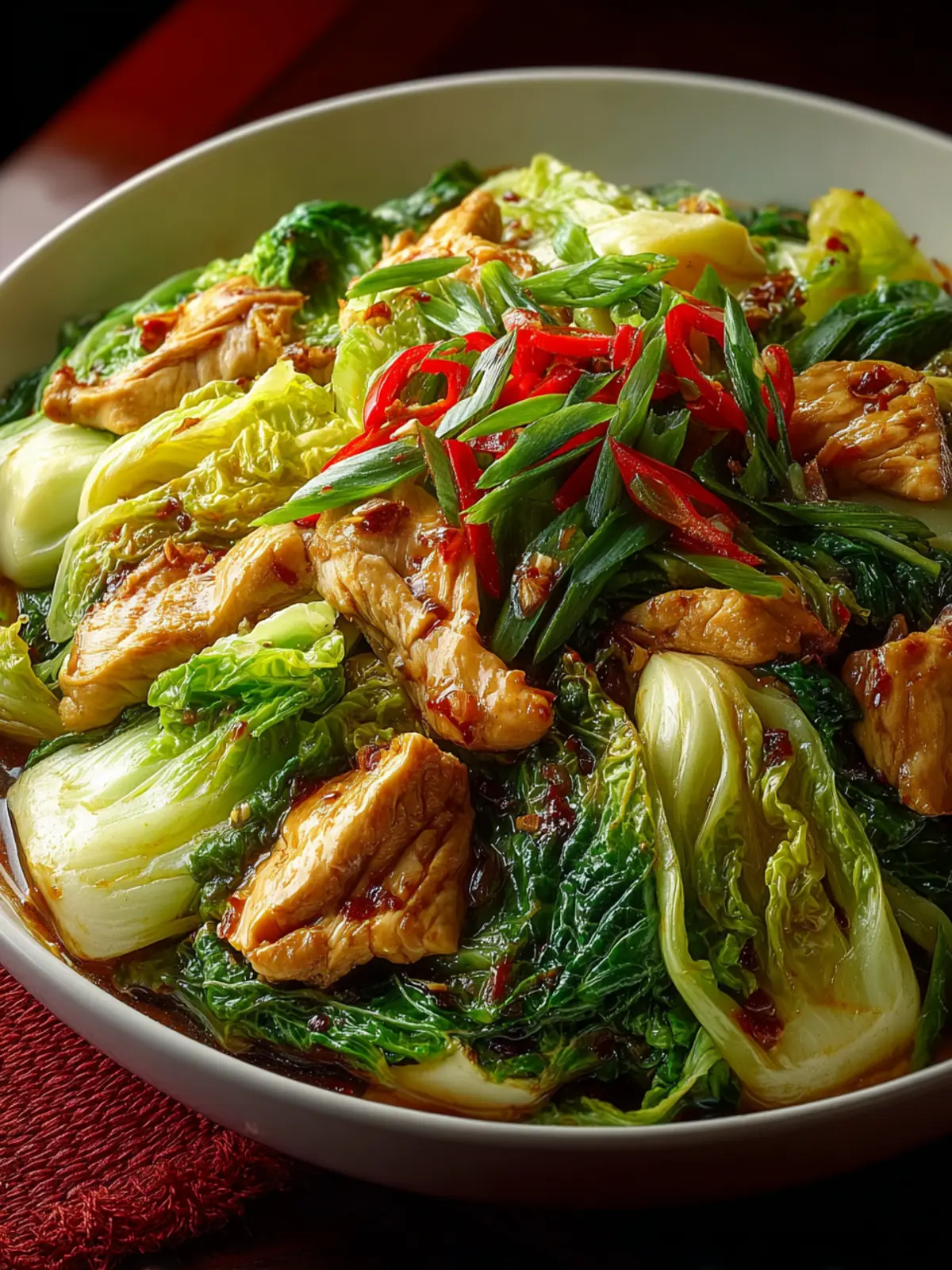 Chinese Chicken Cabbage Stir-Fry First Image