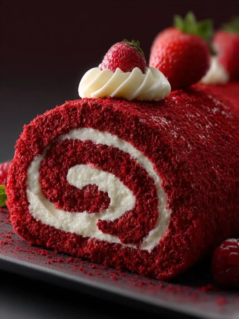 Red Velvet Cake Roll First Image