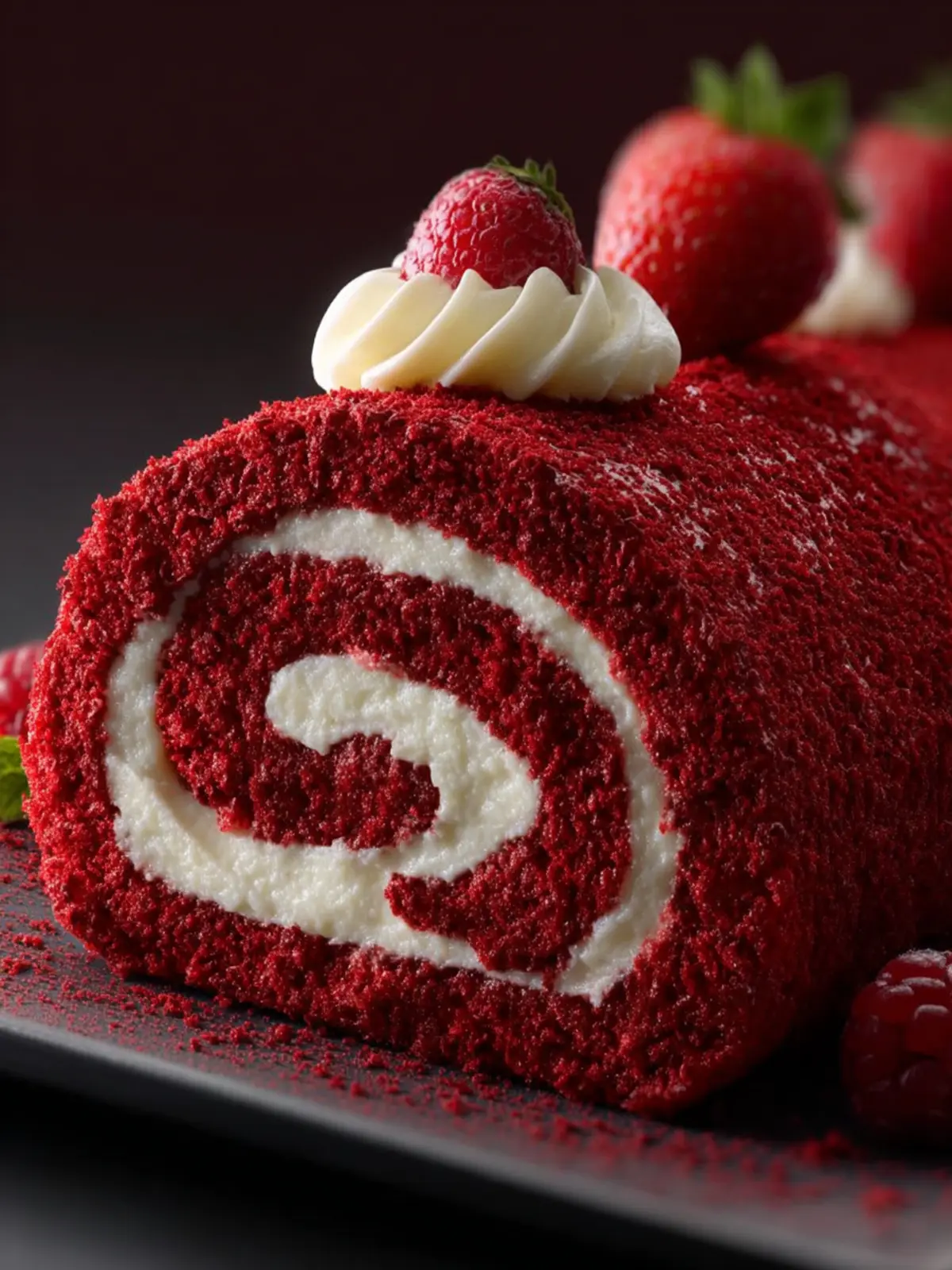 Red Velvet Cake Roll First Image