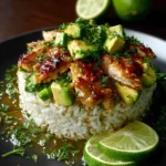 Honey Lime Chicken Avocado Rice First Image