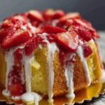 Strawberry Pineapple Pound Cake with Cream Cheese First Image