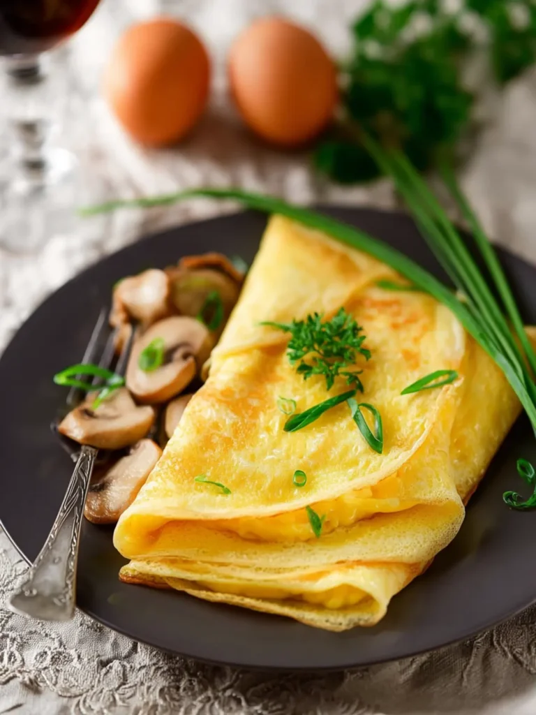 Egg and Green Onion Crepe First Image