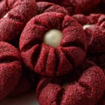 Red Velvet Thumbprint Cookies First Image