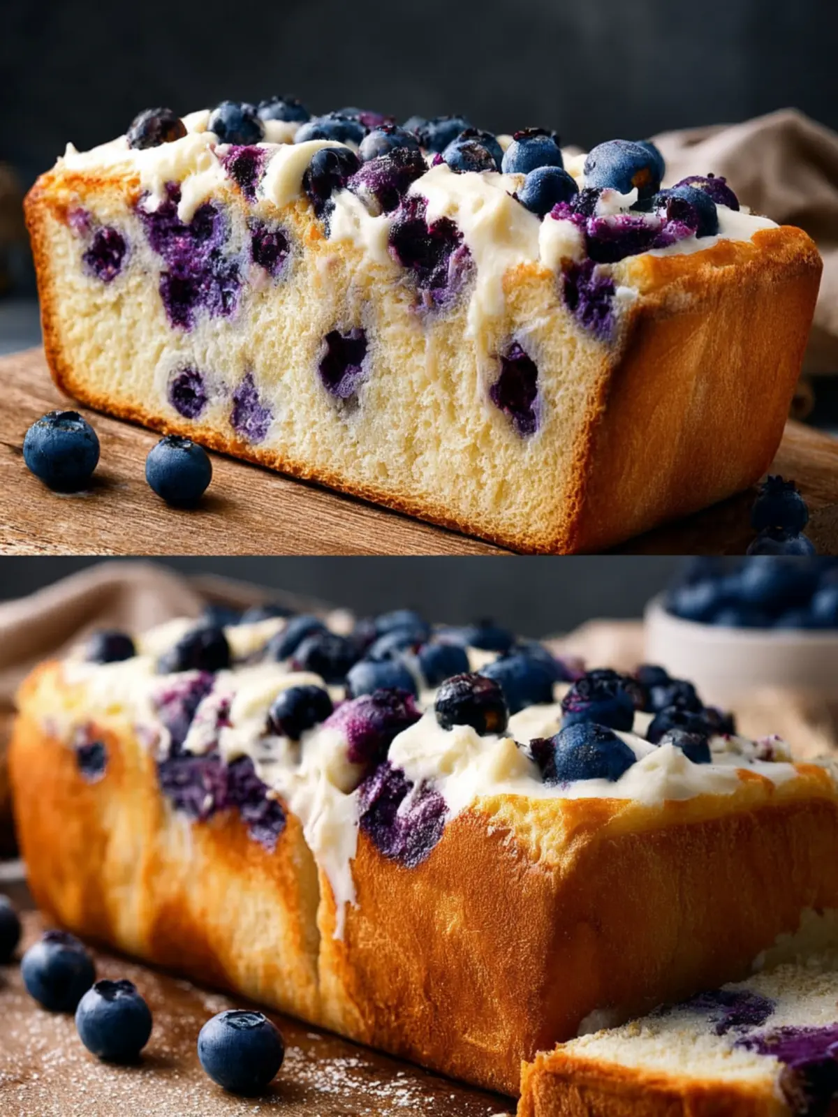 Blueberry Cream Cheese Bread First Image