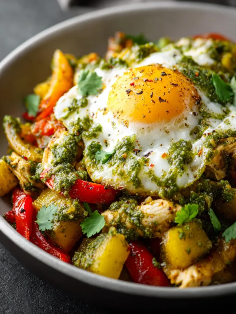 Best Salsa Verde Chicken Breakfast Hash: Quick & Easy! First Image