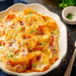 Cheesy Scalloped Potatoes with Ham First Image