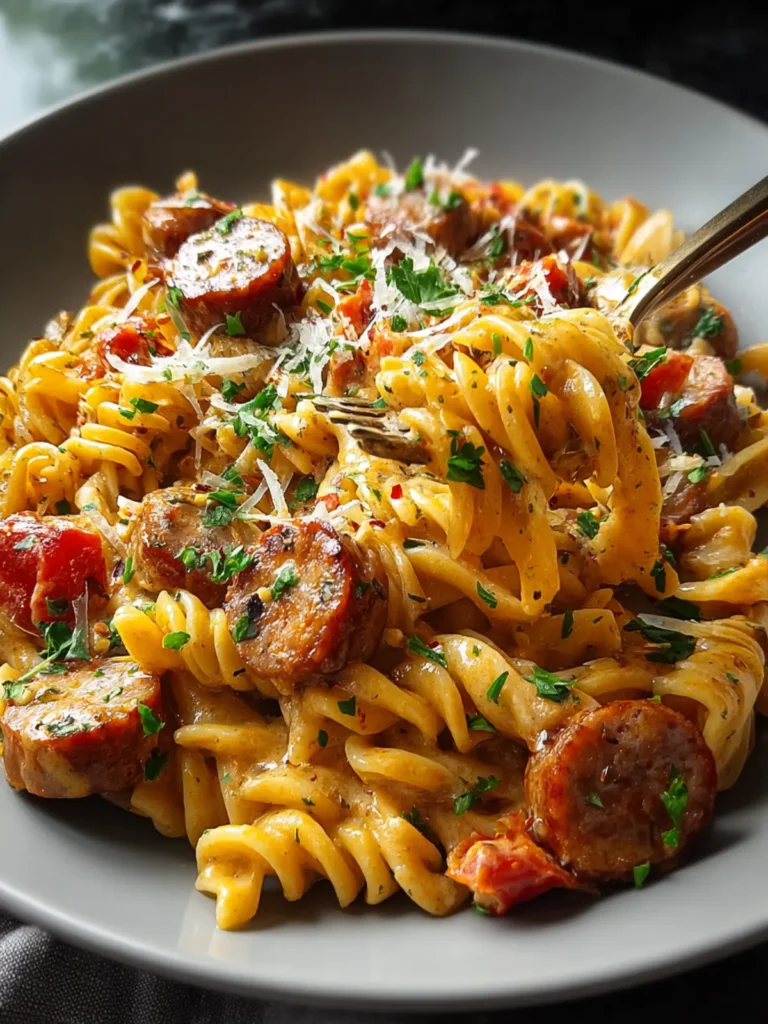 20-Minute One-Pot Creamy Cajun Sausage Pasta First Image