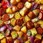 Sheet Pan Sausage and Potatoes First Image