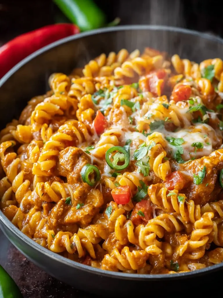 One Pot Cheesy Enchilada Pasta First Image