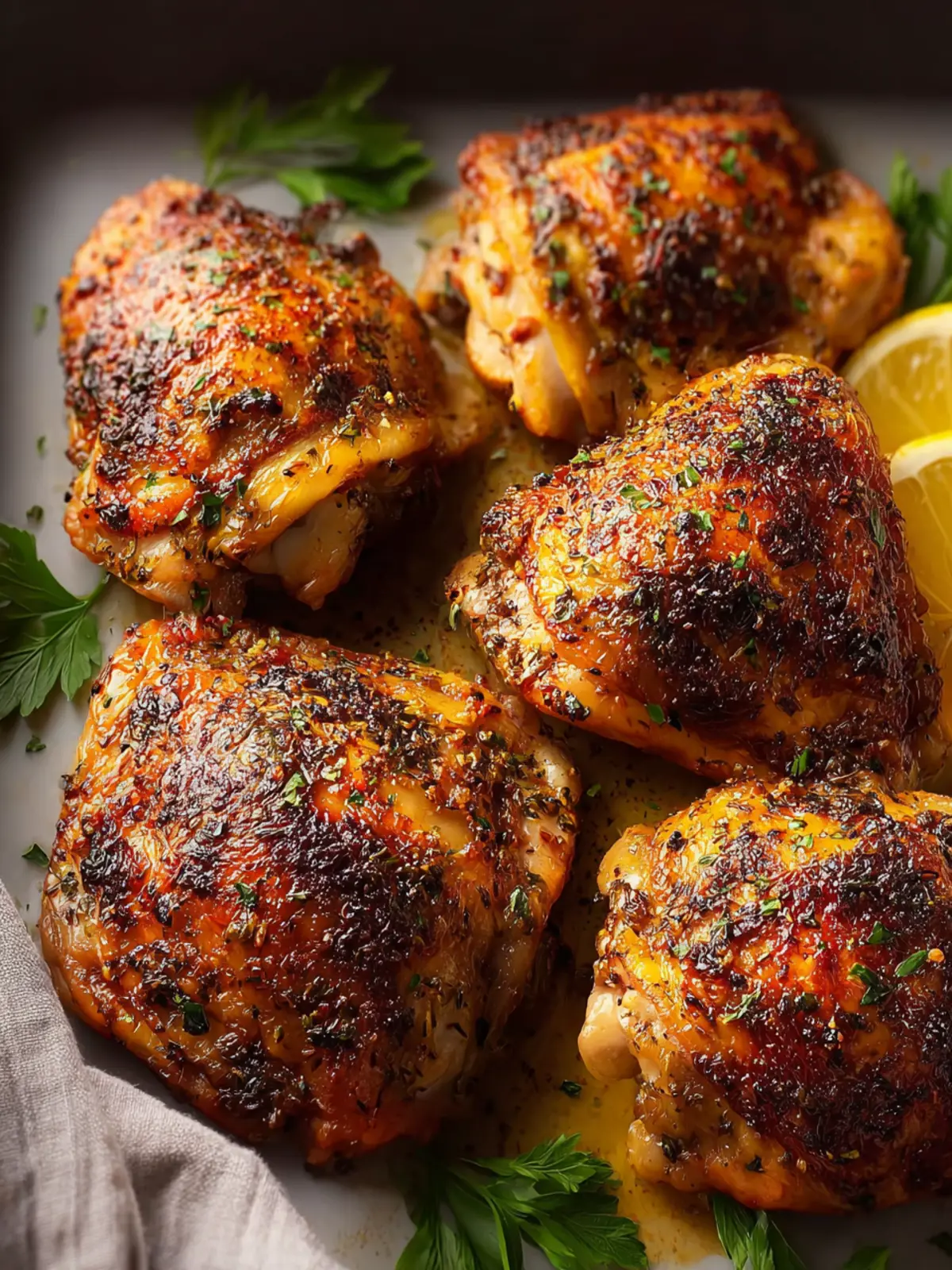 Oven-Roasted Chicken Thighs First Image