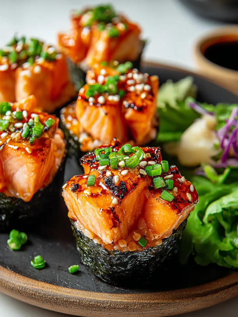 Irresistible Easy Baked Salmon Sushi Cups Recipe First Image