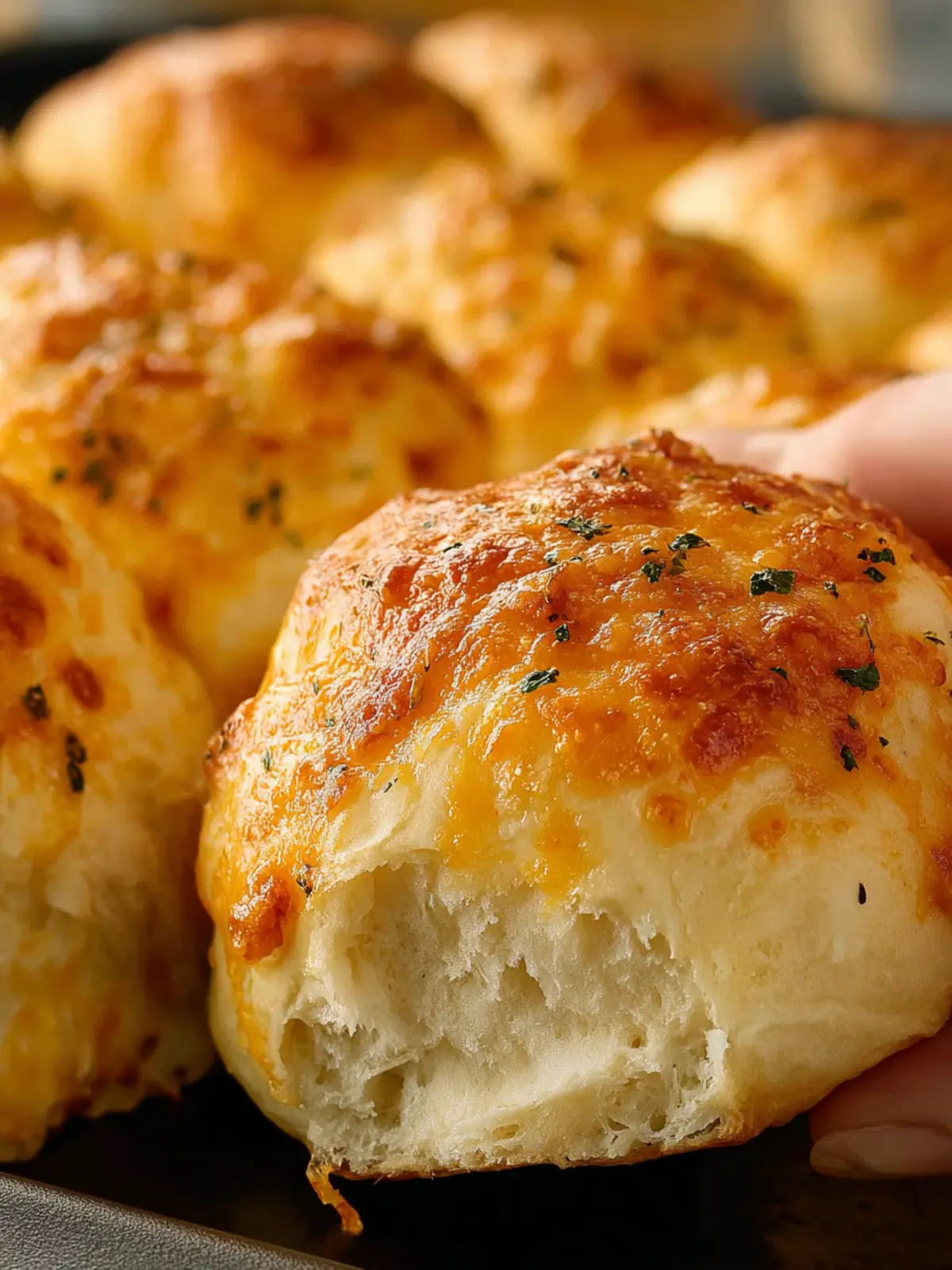 Cheesy Cowboy Butter Dinner Rolls First Image