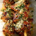 Garlic Parmesan Chicken Skewers First Image