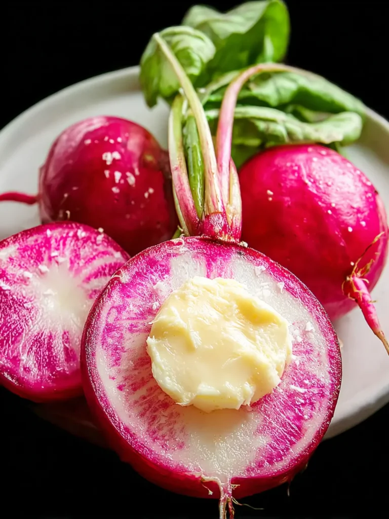 Delightful Radish with Butter and Salt for Effortless Snacking First Image