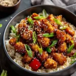 Honey Garlic Chicken Dinner First Image