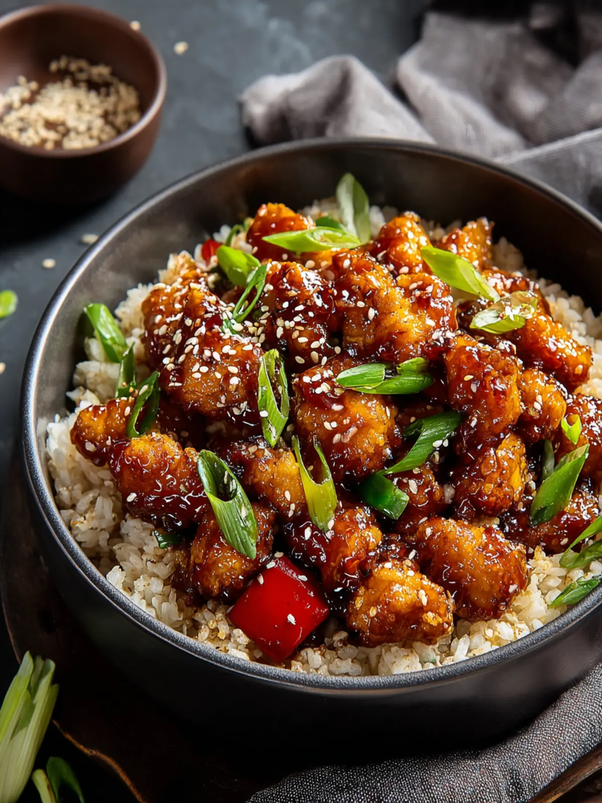 Honey Garlic Chicken Dinner First Image