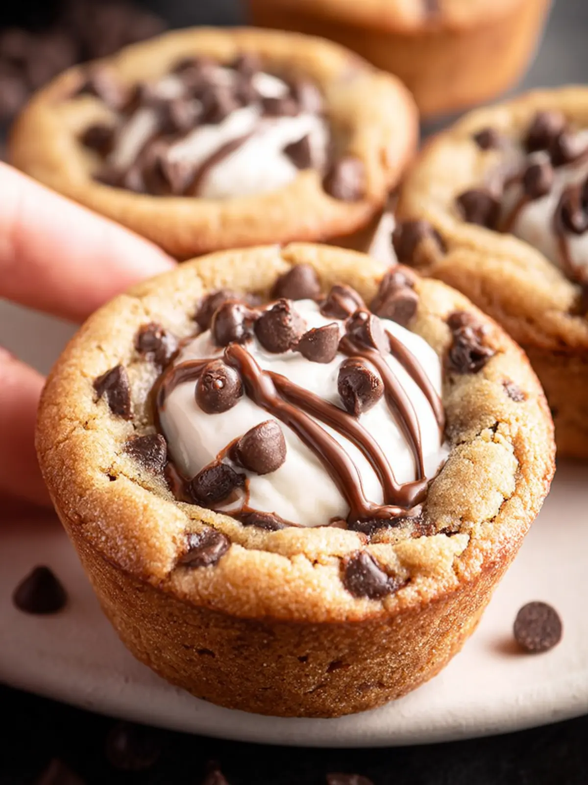 Chocolate Chip Cookie Cups First Image